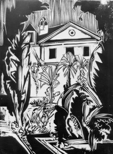 Botaniska trädgården (Jena) av Ernst Ludwig Kirchner