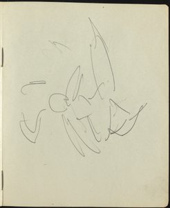 Dansare och artister (sida från en skissbok) av Ernst Ludwig Kirchner