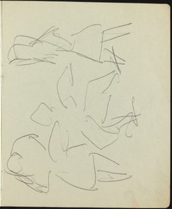 Dansare och artister (sida från en skissbok) av Ernst Ludwig Kirchner