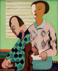 Paret. Självporträtt med Erna av Ernst Ludwig Kirchner