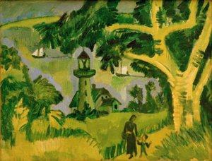 Fyren på Fehmarn av Ernst Ludwig Kirchner