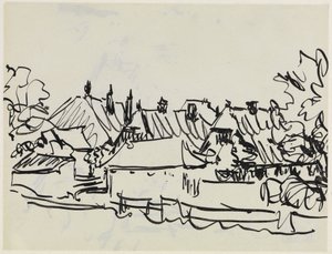 By på Fehmarn av Ernst Ludwig Kirchner