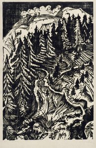 Tre vägar av Ernst Ludwig Kirchner