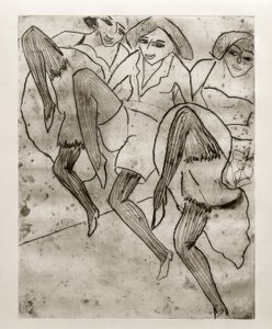 E.L. Kirchner, Hamburgare dansare av Ernst Ludwig Kirchner