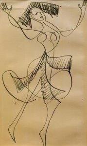 Extatisk dansare av Ernst Ludwig Kirchner