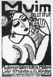 Ernst Ludwig Kirchner: Muim Institute ... (träsnitt) av Ernst Ludwig Kirchner