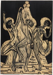 Färgdans, teckningsblock av Ernst Ludwig Kirchner