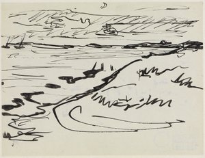 Fehmarn-kusten av Ernst Ludwig Kirchner