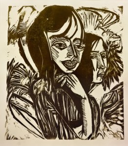 Fehmarn flickor av Ernst Ludwig Kirchner