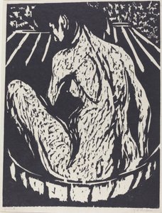 Naken kvinna av Ernst Ludwig Kirchner