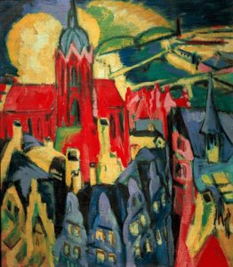 Frankfurts katedral av Ernst Ludwig Kirchner