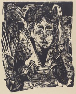 Flickan drömmer av Ernst Ludwig Kirchner