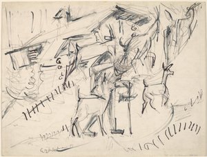 Getherde med getter av Ernst Ludwig Kirchner