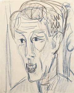 Chef för Bauknecht; Chef Bauknecht, 1922 av Ernst Ludwig Kirchner