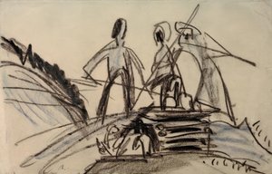 Höjande bönder av Ernst Ludwig Kirchner