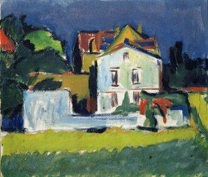Hus i ett landskap av Ernst Ludwig Kirchner