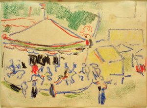 karusell av Ernst Ludwig Kirchner