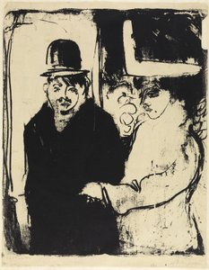 Kokotte och hallickar av Ernst Ludwig Kirchner