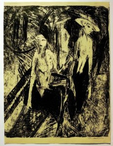 Cocottes på Kurfürstendamm av Ernst Ludwig Kirchner