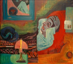 Sjuk på natten (de sjuka) av Ernst Ludwig Kirchner