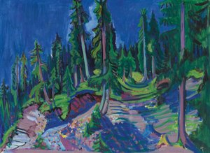 Bergskogsstudie, 1936. av Ernst Ludwig Kirchner