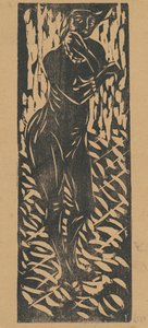 Naken med smycken av Ernst Ludwig Kirchner