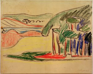 Utan titel (Moritzburger Teiche) av Ernst Ludwig Kirchner