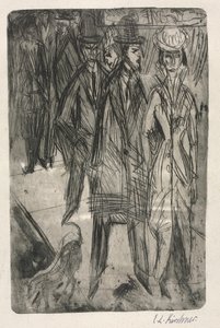 På gatan av Ernst Ludwig Kirchner