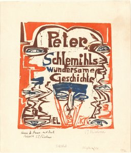 Peter Schlemihls underbara berättelse (Titelsida) av Ernst Ludwig Kirchner