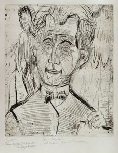 Porträtt av dr Redslob av Ernst Ludwig Kirchner