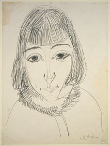 Porträtt av Erna av Ernst Ludwig Kirchner