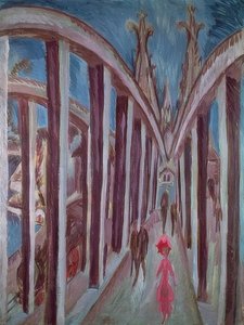 Rhenbron nära Köln. 1914 av Ernst Ludwig Kirchner