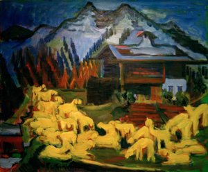 Fårflock av Ernst Ludwig Kirchner