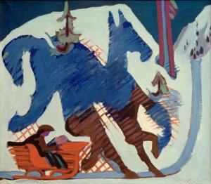Slädtur av Ernst Ludwig Kirchner