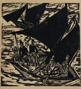 Segelbåtar vid Fehmarn av Ernst Ludwig Kirchner