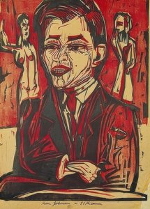 Självporträtt av Ernst Ludwig Kirchner