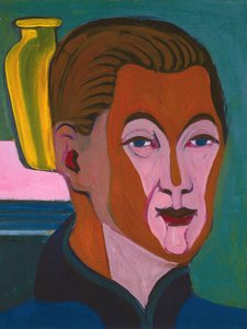 Självporträtt, 1925. av Ernst Ludwig Kirchner