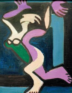 Dansande kvinnlig naken, Gret Palucca av Ernst Ludwig Kirchner