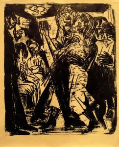 Dansande bondepar av Ernst Ludwig Kirchner