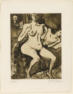 Två systrar av Ernst Ludwig Kirchner