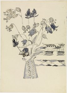 Vase med blommor av Ernst Ludwig Kirchner