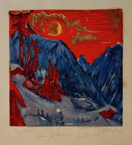 vinter mun natt av Ernst Ludwig Kirchner