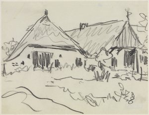 Två bondgårdar på Fehmarn av Ernst Ludwig Kirchner