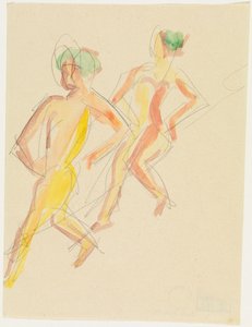 Två dansare av Ernst Ludwig Kirchner