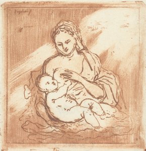 Maria ammar Kristus av Ernst Willem Jan Bagelaar