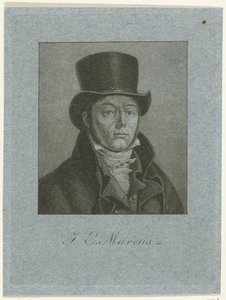 Porträtt av Jacob Ernst Marcus av Ernst Willem Jan Bagelaar