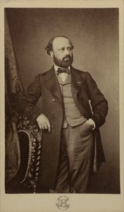 Porträtt av kompositören François Bazin 1816-1878, ca 1760. av Erwin Hanfstaengl