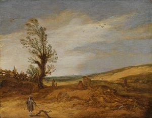 Utsikt i sanddynerna av Esaias van de Velde