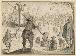 Vintern (månaderna december och januari), ur en serie i sex delar om de tolv månaderna