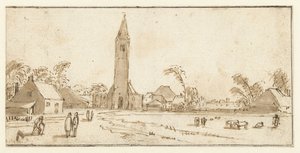 Utsikt över Spaarnwoude av Esaias van de Velde